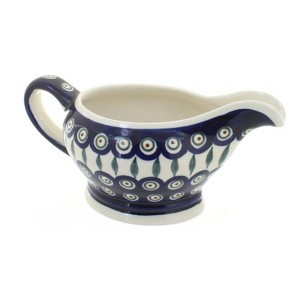 Blue Rose Polish Pottery 1258 Zaklady Gravy Boat - 1 of 1