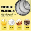 18 oz Spill Proof Coffee Mug with Rotary Lock Lid - Stainless Steel Insulated Tumbler for Commute, Office - 4 of 4