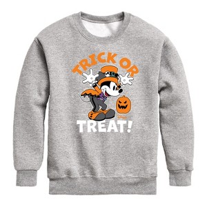 Boys' - Disney - Trick or Treat Graphic Long Sleeve Fleece Sweatshirt - 1 of 4