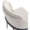 PAGED Classic Dining Chair, Upholstered Living Room Chairs, Kitchen Chairs with Metal Base and Beautiful Twill Weave Fabric for Kitchen - 3 of 4