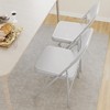Folding Chairs 4 Pack, Sturdy metal frame supports up to 350 lbs£¬ Portable folding chairs ideal for dining, living, office, and outdoor events. - 4 of 4