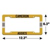 Cameron University Stripe License Plate Tag Frame - 4 of 4