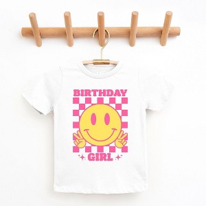The Juniper Shop Birthday Girl Checkered Youth Short Sleeve Tee - 1 of 3