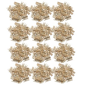 Creativity Street Mini Spring Clothespins, Natural, 1", 50 Per Pack, 12 Packs - 1 of 3