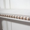 Wooakway Beaded Wood Console Table Retro Sofa Table Farmhouse Entryway Table Rustic Hallway Table Vintage TV Stand - 4 of 4