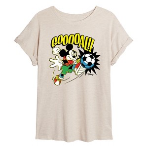 Women's - Disney - Goooal Oversized Graphic T-Shirt - 1 of 4