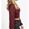 Women's DOTTED ASYMMETRIC RUCHED TOP - ENDLESS BLU. - 4 of 4