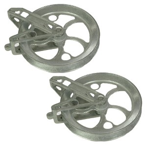Ben-Mor Inc Laundry Clothesline Pulley Wheel Rustproof Zinc 8" Pack of 2 - 1 of 3