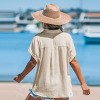 Women's Collared Front Button Cotton Top - Cupshe - 4 of 4