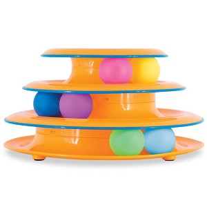Catstages Tower of Tracks Cat Interactive Toy - Orange - 1 of 4
