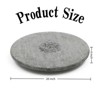 SEVOBAL Serving Platters Round Ceramic Snack Platter, Ideal for Parties, Gatherings, Family Dinners, Snack Serving Moments, Black, 20"*20"*4" - 3 of 4
