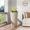 INFURNIC Planters, Outdoor Flower Pot, Tall Planters with Drainage Hole, for gardens, patios, or indoor spaces - 4 of 4