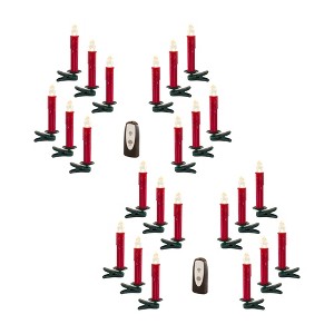 Remote-Controlled LED Taper Candles for Tree Decor (24pc) by Melrose - 1 of 3