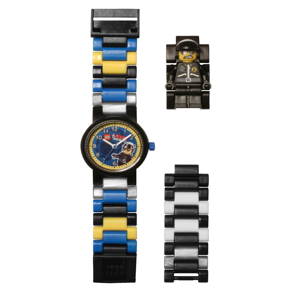 UPC 830659009983 product image for Lego Movie Bad Cop Mini-Figure Link Watch - Black | upcitemdb.com