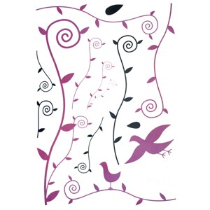 Slickblue Willow & Swallow Vinyl Stickers – Transform Your Space with Removable Art 19.7" x 27.6" - 1 of 3