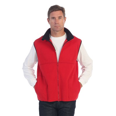 Мужские жилеты GIOBERTI Men's Full Zipper Polar Fleece Vest, Red, Large — фото 2