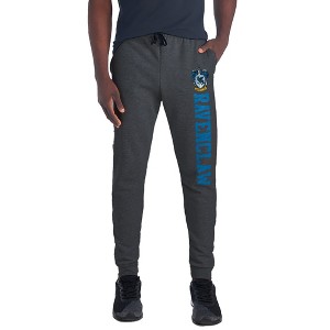 Harry Potter Ravenclaw Collegiate Unisex Jogger Sweatpants with Pockets for Men and Women Charcoal - 1 of 4