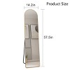 Arched Mirror,Skinny Mirrors With Aluminium Alloy Frame,Dressing Mirror,Mirror Clothing Store,Full Length Mirror With Stand-The Pop Home - 4 of 4