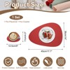 Unique Bargains Silicone Teardrop Shape Heat-Resistant Placemat and Coaster Set - 2 of 4