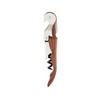 True TrueTap Double Hinged Waiter’s Corkscrew, Riveted Wood Wine Bottle Opener with Foil Cutter, Wine Key - 3 of 4