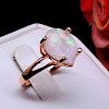 Aviana Simulated Fire Opal Ring Teardrop Womens Engagement Ginger Lyne Collection Size 6 - 4 of 4