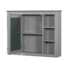 NicBex 35" Medicine Cabinet with Mirror,Over the Toilet Storage Cabinet,Wall Cabinet with 6 Open Shelves,Wall Mounted Bathroom Storage Cabinet - 2 of 4