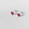 Girls' Tiny CZ Heart Screw Back 14k Gold Earrings - In Season Jewelry - 4 of 4