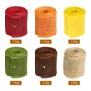 Unique Bargains DIY Crafts Home Decor Wreath Natural Burlap Wired Ribbons 6 Pcs - 3 of 4