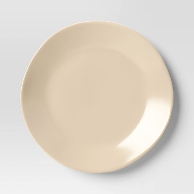 8.5" Stoneware Aralia Organic Coupe Salad Plate Beige - Threshold™