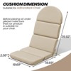 Crestlive Products Adirondack Chair Cushion Thickening Water Resistant Fade Resistant - 2 of 4