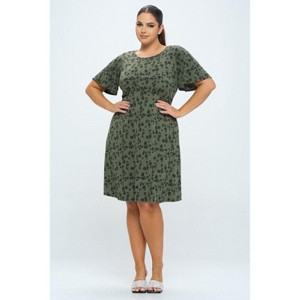 WEST K Womens Elli Plus Size High-Waist Mini Dress - 1 of 4