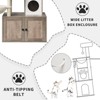 2-in-1 Modern Cat Tower with Hidden Litter Box and Multiple Features - 3 of 4