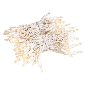 Novelty Lights RetroGlo® Clear LED Mini Lights 100 Light 34 Feet Long - 1 of 4