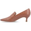 Journee Collection Womens Celina Kitten Heel Loafer Square Toe Pumps - 2 of 4