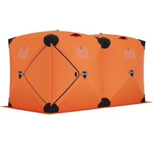COZONY Insulated Ice Fishing Tent, Portable Pop-Up Shelter for 6-8 Person, Weather-Resistant for Winter Fishing and Hunting - 1 of 4