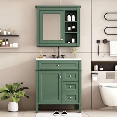 30''green Mount Medicine Cabinet,vanity Mirror Cabinet,bathroom ...
