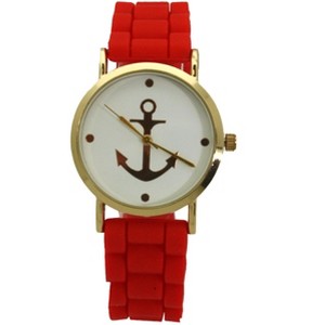OLIVIA PRATT ANCHOR EMBLEM SILICONE BAND WATCH - 1 of 4