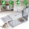iMountek "Humane Single Door Rat Trap Cage for Small Rodents, Mice, Voles & Hamsters - Indoor & Outdoor Use" Silver - 4 of 4