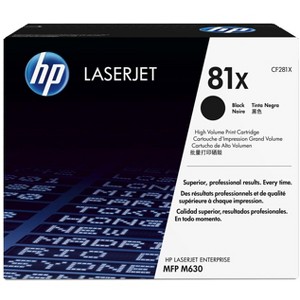 HP Inc. 81X High Yield Black Original LaserJet Toner Cartridge, ~25,000 pages, CF281X - 1 of 4