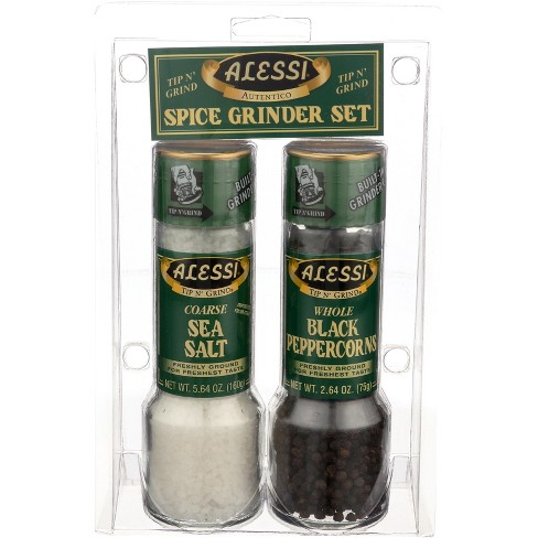 Alessi Grinder Sea Salt Black Peppercorn Set - Pack of 6 - 2 pc - image 1 of 4