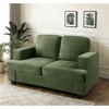 CAVINAS Modern Velvet Loveseat Sofa, Comfortable 2 Seater Couch with Deep Seating and High-Density Foam, Loose Back Cushions, Wide Arms - 4 of 4
