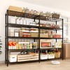 5-Tier or 4-Tier Metal Storage Shelves, 70.8" Wide Adjustable Wire Rack with 265LB per Shelf Capacity, for Garage, Pantry & Kitchen Organization - 4 of 4