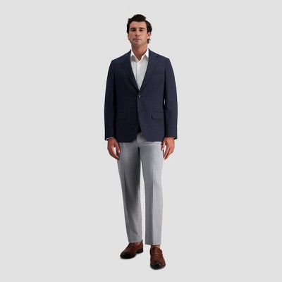 Мужские куртки Haggar H26 Men's Slim Fit Sport Coat - Gray 40 — фото 2
