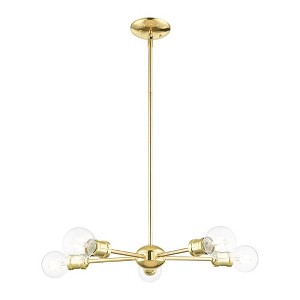 Livex Lighting Lansdale 5 - Light Chandelier in  Polished Brass - 1 of 1