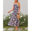 Clearlove Women Summer Dresses Casual Sleeveless Maxi Dresses Cute Floral Long Dress Wedding Guest Dress - 3 of 4