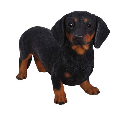 13" Polyresin Standing Dachshund Statue Black - Hi-Line Gift