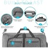 Travel Duffle Bag , 65L Foldable Travel Duffel Bag with Shoes Compartment Overnight Bag for Men Women - 4 of 4