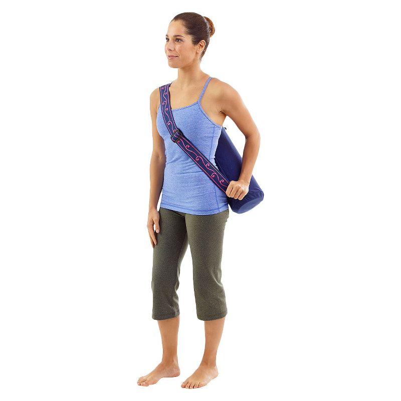 Pilates &#38; Yoga Canvas Mat Bag - Purple, 2 of 4