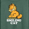 Women's - Garfield - Never Trust Smiling Cat Lightweight French Terry Wide Neck Long Sleeve Shirt - 2 of 4