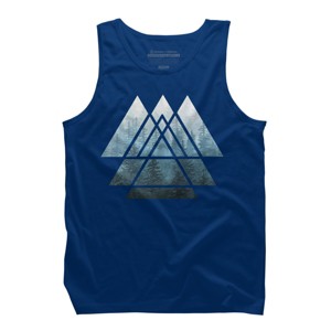 Men's Design By Humans Misty Forest Sacred Geometry By Maryedenoa Tank Top - 1 of 3
